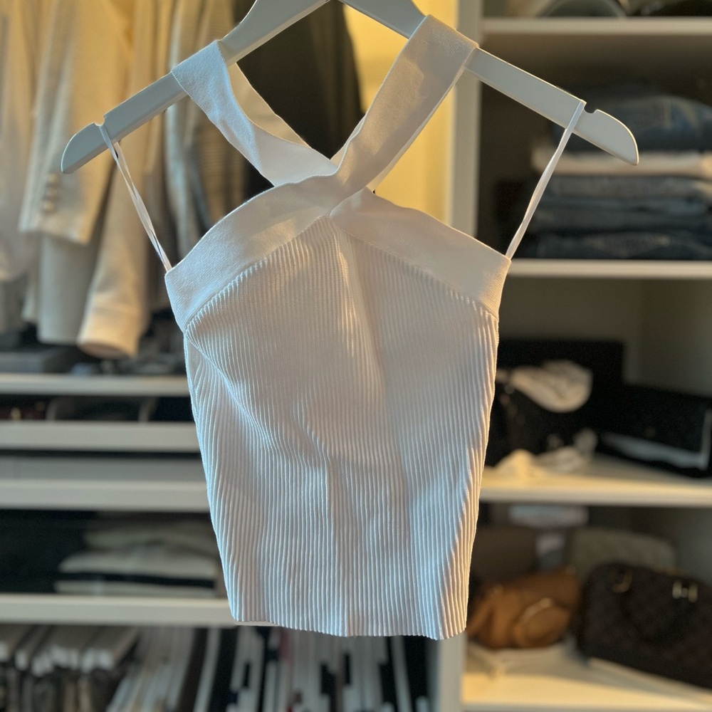 Babaton Ivory Sleeveless Blouse